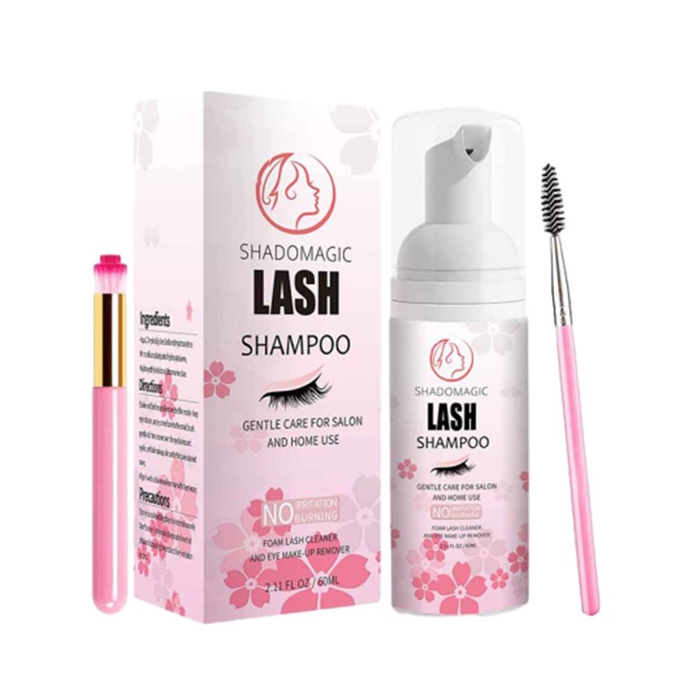 Eyelash Extension Foam Cleanser - 優しく繊細なまつげ洗浄ムース 低刺激性安全まつげエクステクレンザー 60ml まぶた用泡状クレンザー