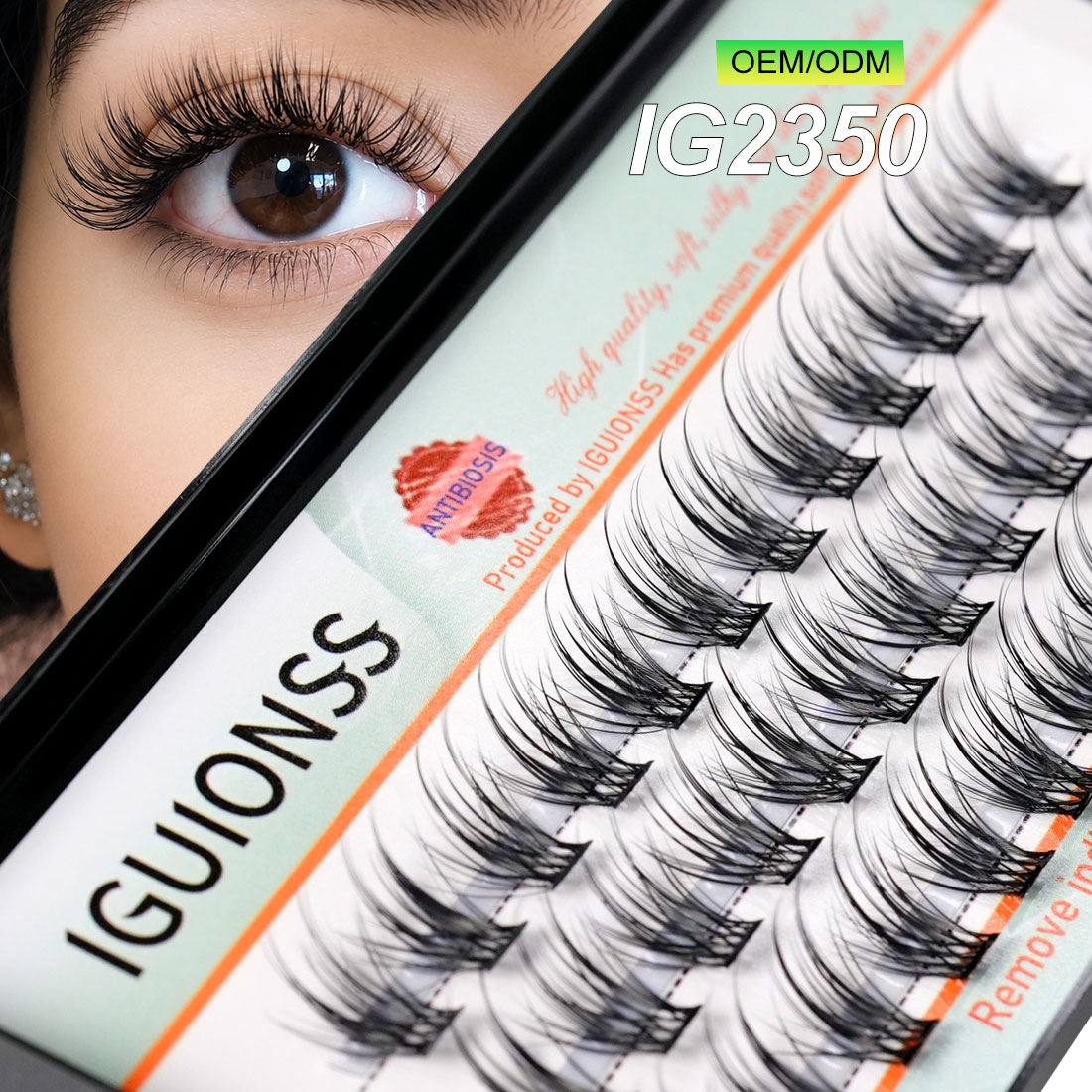 Eyelash Extension Equipment - IGUIONSS OEM ODM セグメント化されたまつげエクステンション DIY ナチュラル個別まつげメイクアップツールソフト操作が簡単まつげ化粧品
