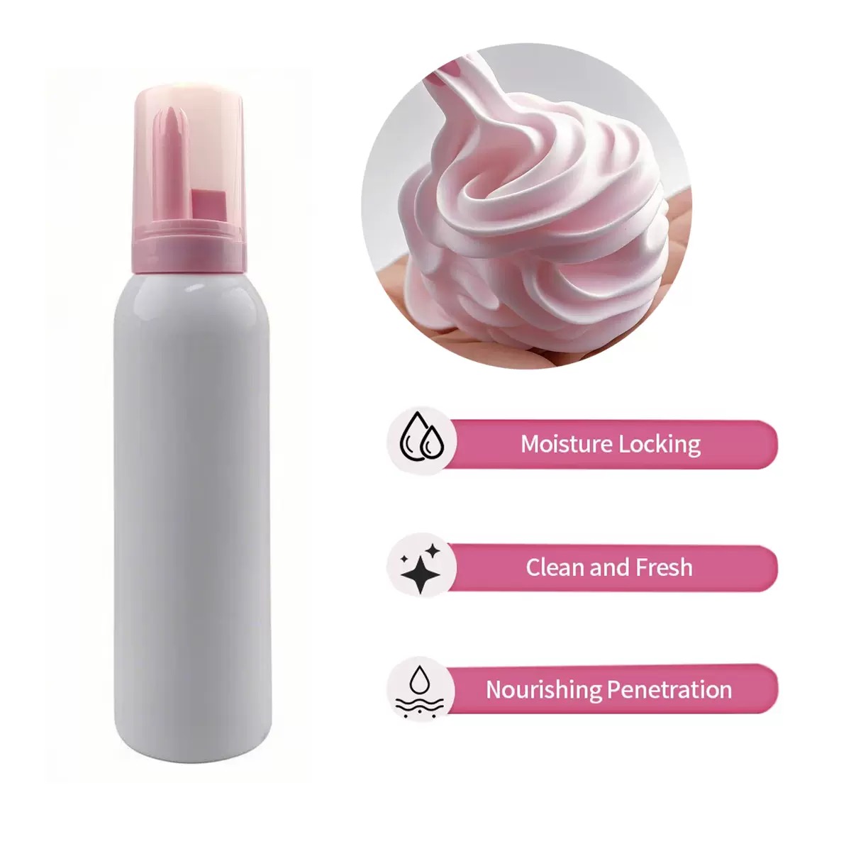 Eyelash Extension Foam Cleanser - カスタマイズされたホイップラッシュシャンプーピンクフォームクリームまつげクレンザー濃縮ホイップラッシュエクステンションシャンプー