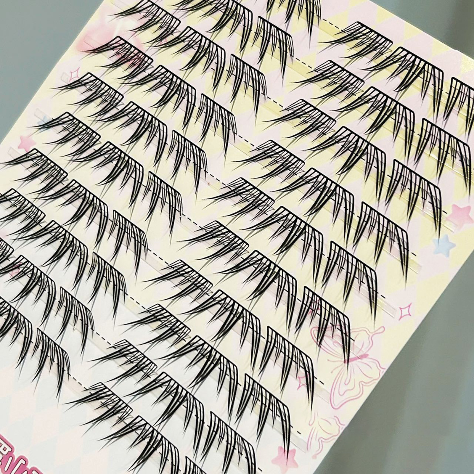 Eyelash Extension Korean Style - キャットアイのつけまつげエクステンション翼ファンニングナチュラルソフトフォックススタイル個別クラスターまつげ毎日のメイクアップまつげ