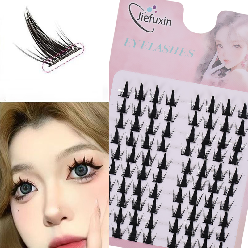 Eyelash Extension Anime - つけまつげ 5D ふわふわ厚いナチュラルカーリングまつげエクステンション簡単適用 DIY アニメアイ