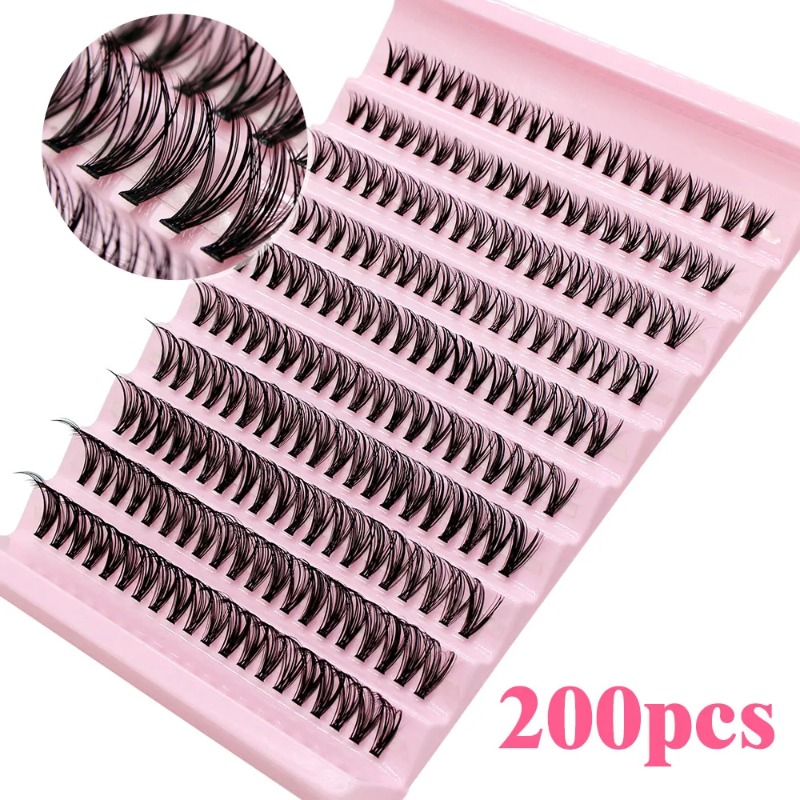 Eyelash Extension Supernatural - 大容量スーパーバンチDIYクラスターラッシュ8-16mmミックスチャームスタイルまつげエクステつけまつげメイクアップツール ロシアンボリューム