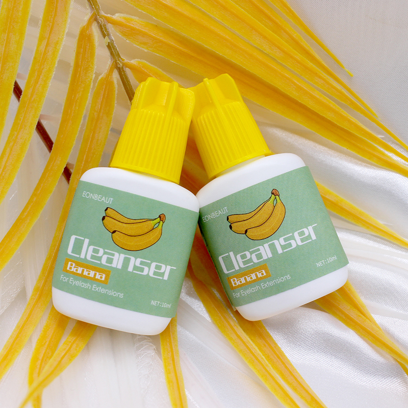 Eyelash Extension Foam Cleanser - 2 ボトル EONBEAUT まつげエクステンション用品接着剤ツールナチュラルラッシュクレンザー香り 10 ミリリットル液体クリーンメイクバナナ