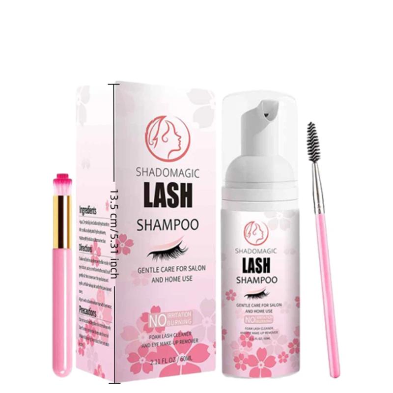 Eyelash Extension Foam Cleanser - ラッシュシャンプー 60ML 速効まつげクレンザー マスカラワンド ディープクレンジング オイルフリー
