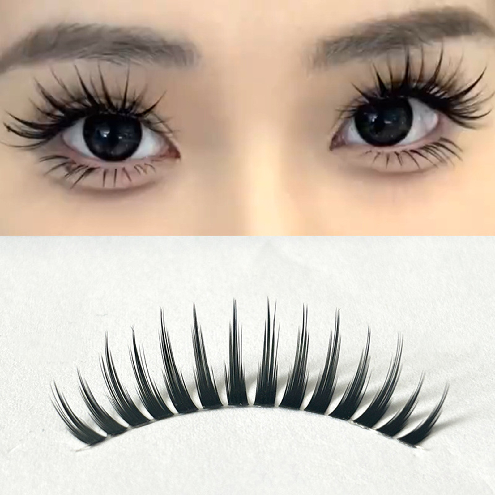 5 ペア韓国スタイルマンガつけまつげナチュラルスパイキーウィ - Eyelash Extension Korean Style のレビューと価格