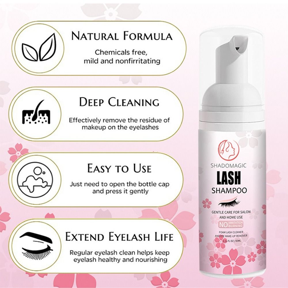 優しく繊細なまつげ洗浄ムース　低刺激性安全まつげエクステクレ - Eyelash Extension Foam Cleanser のレビューと価格
