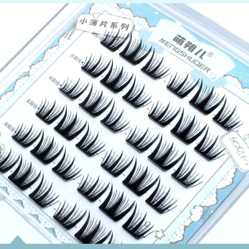 ふわふわつけまつげ、接着剤不要、セルフ接着式DIYまつげ束、 - Eyelash Extension For Men のレビューと価格