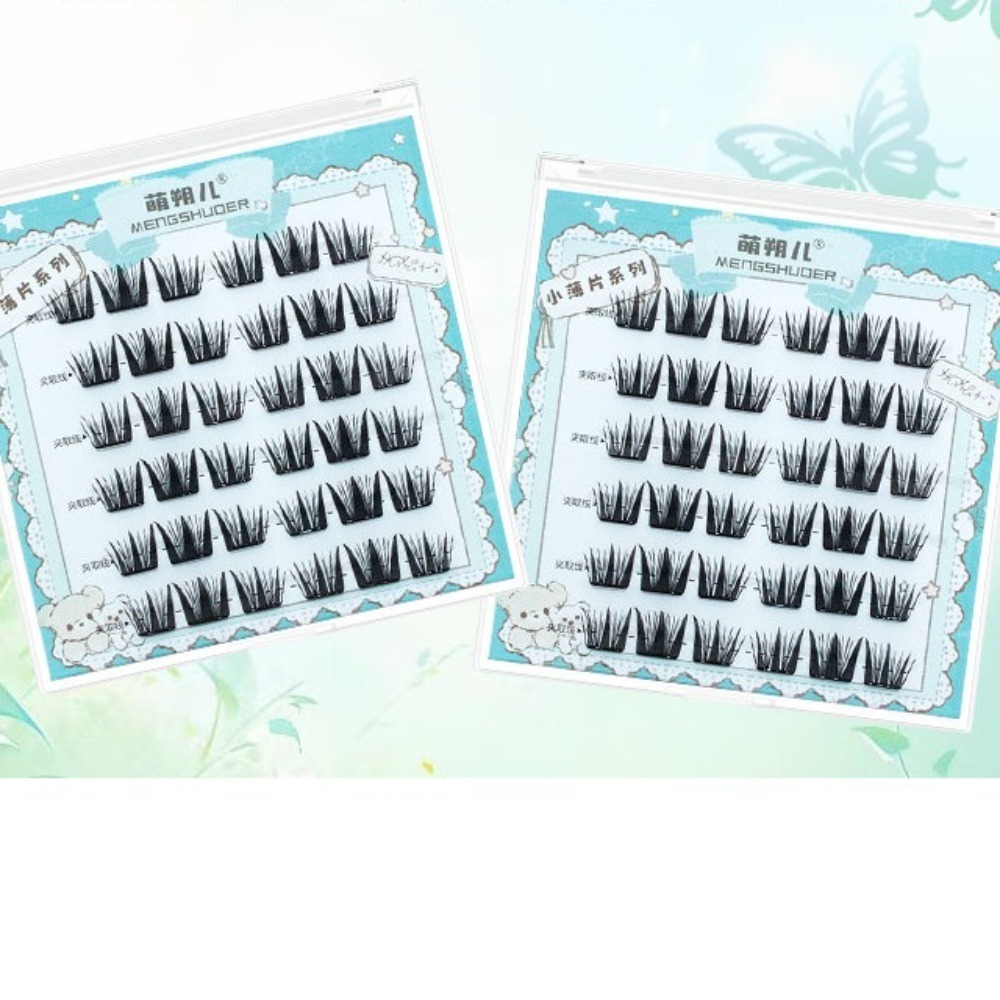 ふわふわつけまつげ、接着剤不要、セルフ接着式DIYまつげ束、 - Eyelash Extension For Men のレビューと価格