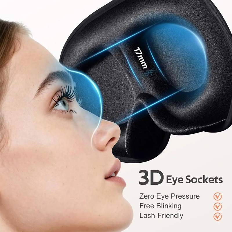 遮光睡眠用シルクアイマスク、目の疲れを和らげるのに適した桑絹 - Eyelash Extension For Men のレビューと価格