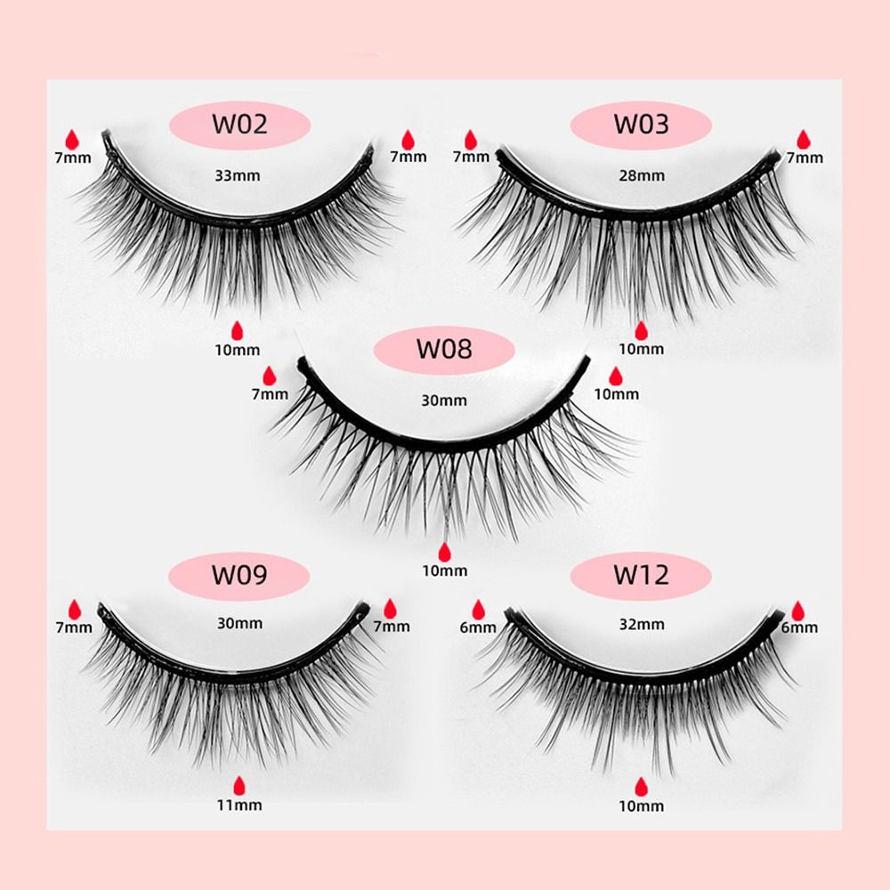 3 ペア再利用可能な偽まつげ非粘着性超自然粘着まつげ自己粘着 - Eyelash Extension Supernatural のレビューと価格