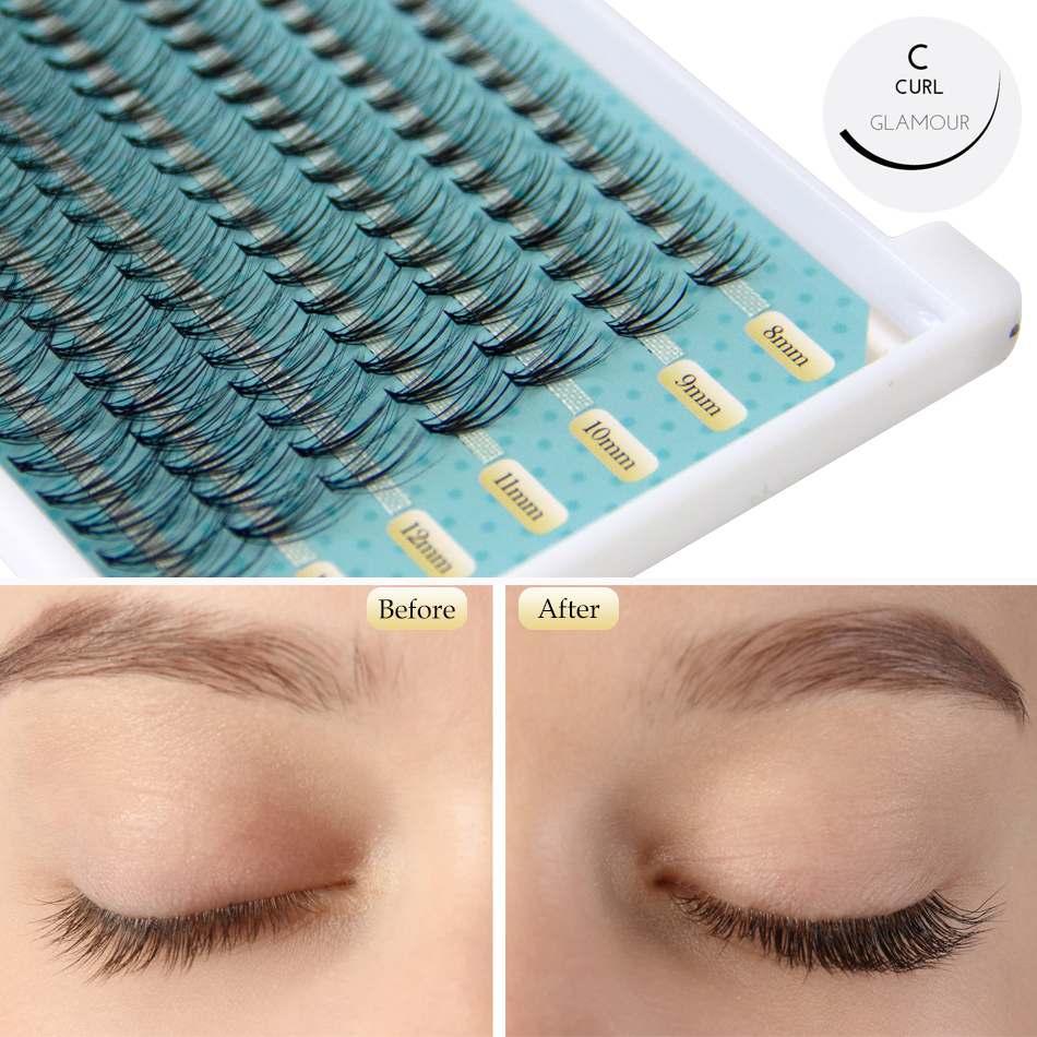 Iguions-天然ミンクまつげエクステ,超クラスター,個々 - Eyelash Extension Supernatural のレビューと価格