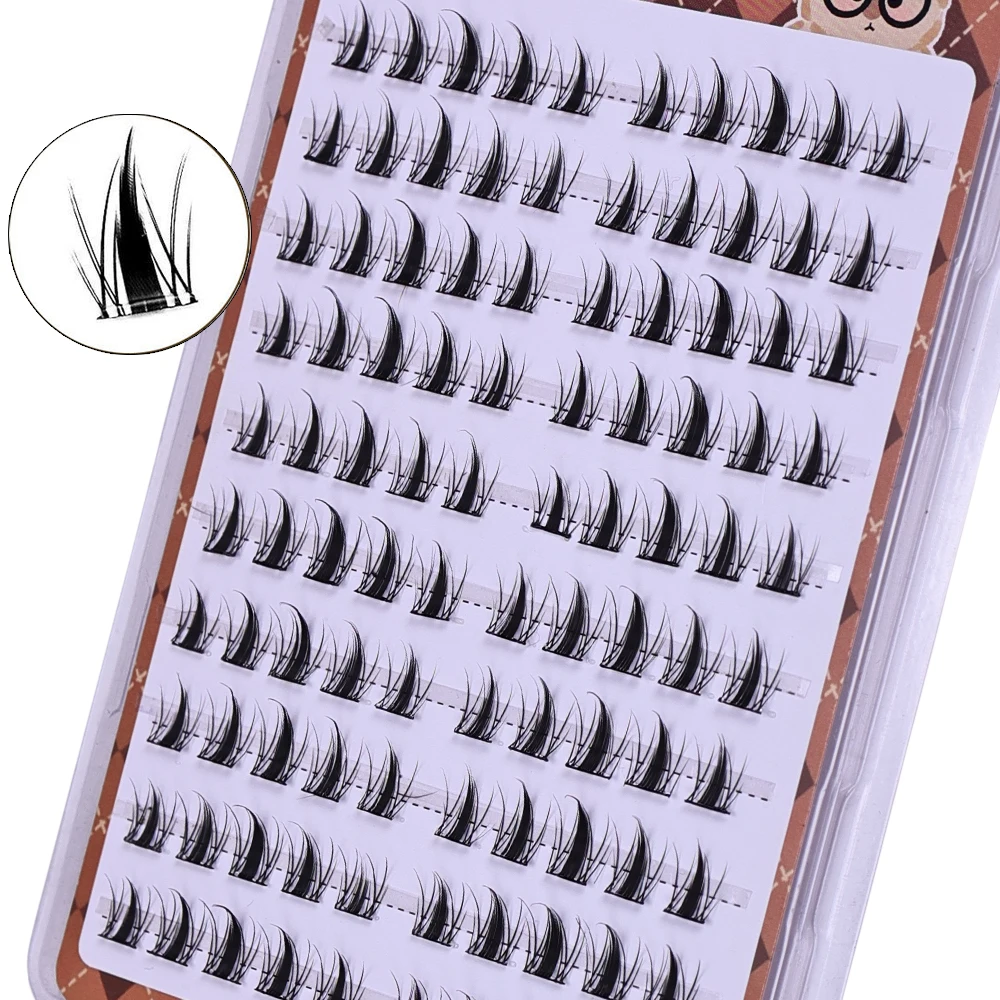 かわいいバニー 10 列つけまつげ - 接着剤不要の DIY - Eyelash Extension Japan のレビューと価格