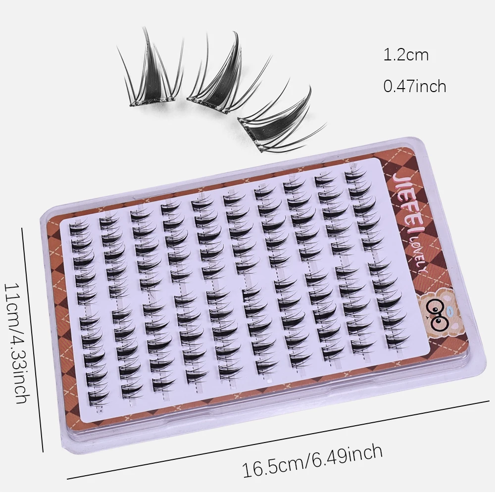 かわいいバニー 10 列つけまつげ - 接着剤不要の DIY - Eyelash Extension Japan のレビューと価格
