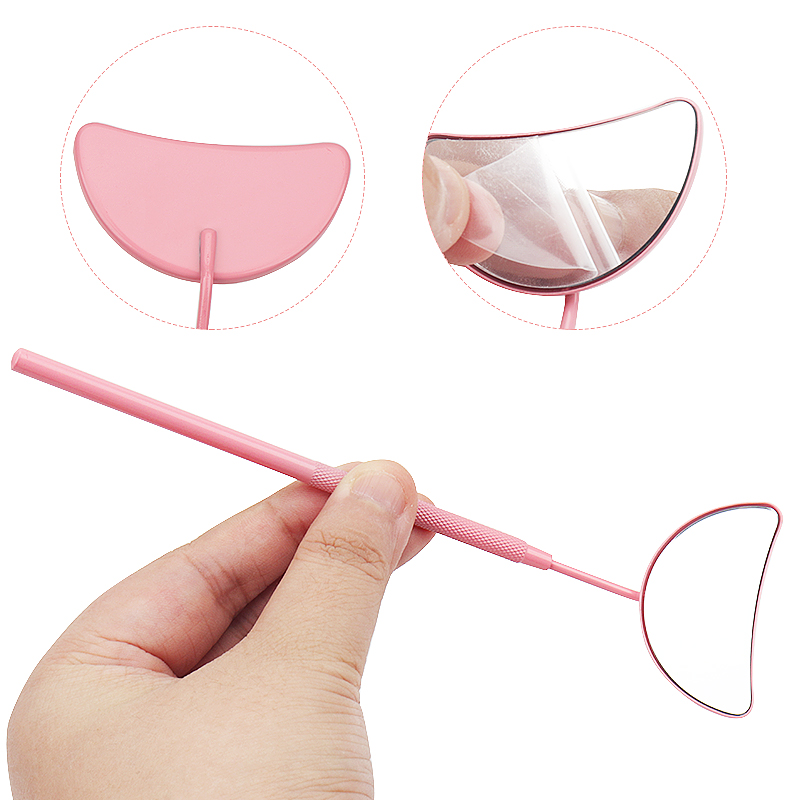 1 個まつげエクステンションミラー月型取り外し可能なステンレ - Eyelash Extension Jakarta のレビューと価格