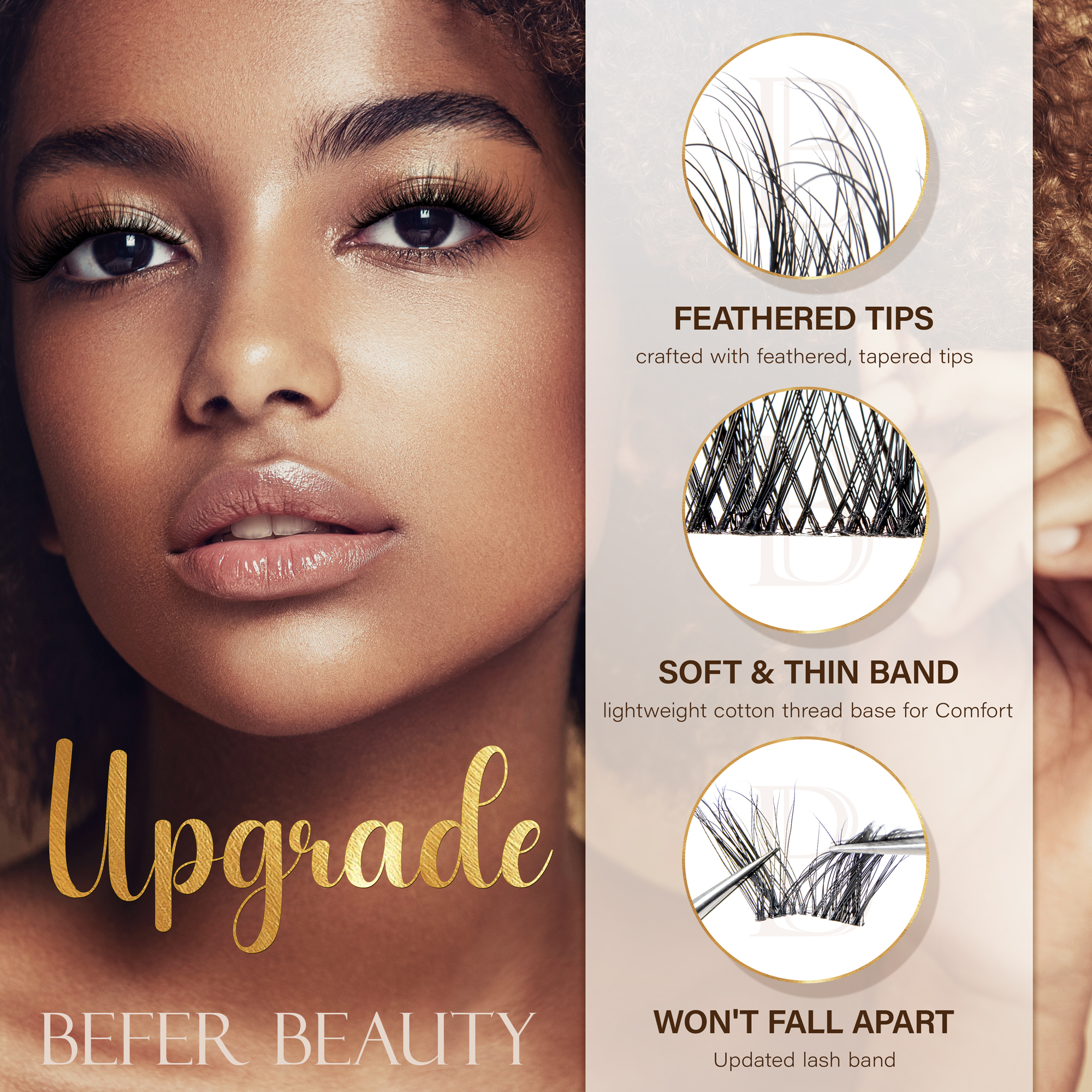 ベファー ラッシュクラスターキット つけまつげセット 3D  - Eyelash Extension Equipment のレビューと価格
