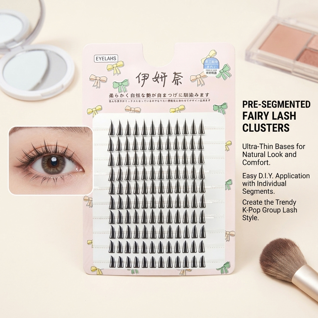 10列のK-POPスタイルナチュラル韓国フェアリー薄型つけま - Eyelash Extension Korean Style のレビューと価格