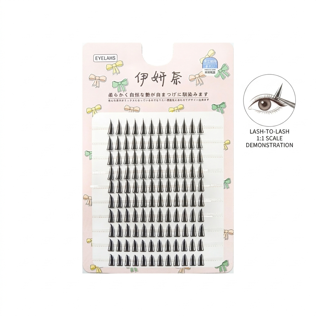 10列のK-POPスタイルナチュラル韓国フェアリー薄型つけま - Eyelash Extension Korean Style のレビューと価格