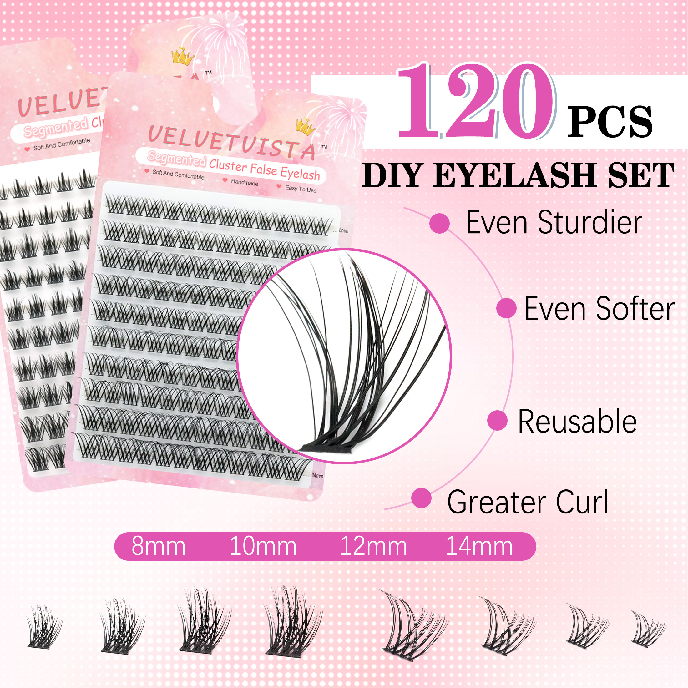 DIYメイクアップセット 120束 ラッシュボンド＆シール  - Eyelash Extension Equipment のレビューと価格