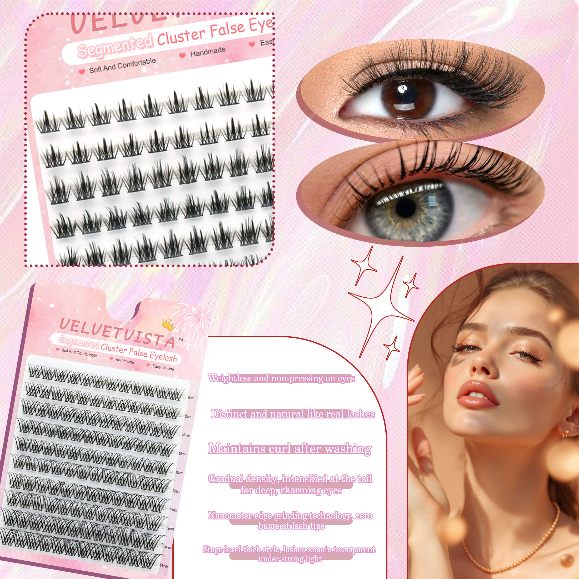 DIYメイクアップセット 120束 ラッシュボンド＆シール  - Eyelash Extension Equipment のレビューと価格