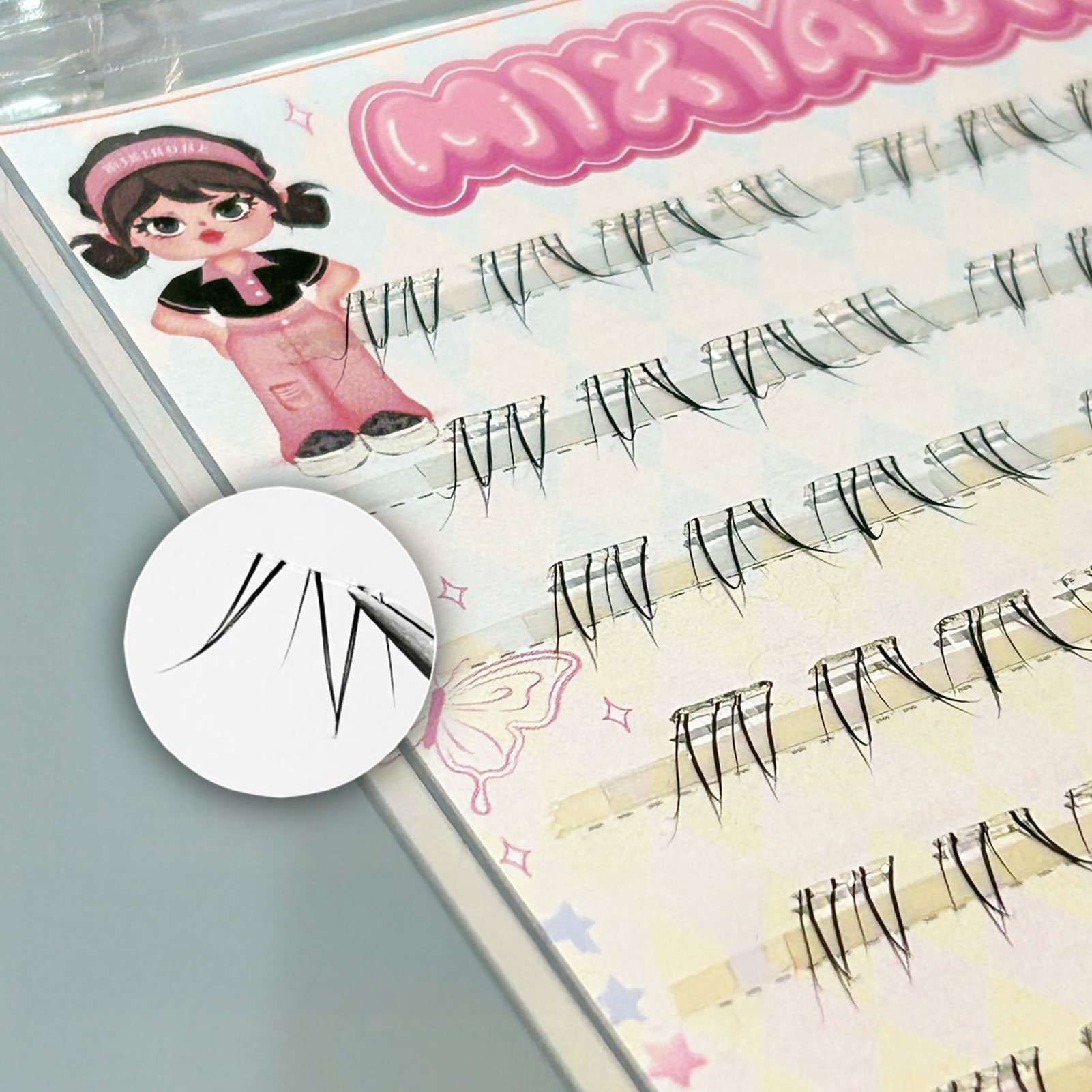 DIY 下まつげエクステ 5-7mm ナチュラルでリアルなク - Eyelash Extension Korean Style のレビューと価格