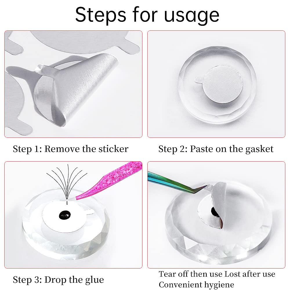300枚入りフォイルステッカーパッド（10枚）まつげエクステ - Eyelash Extension Jakarta のレビューと価格