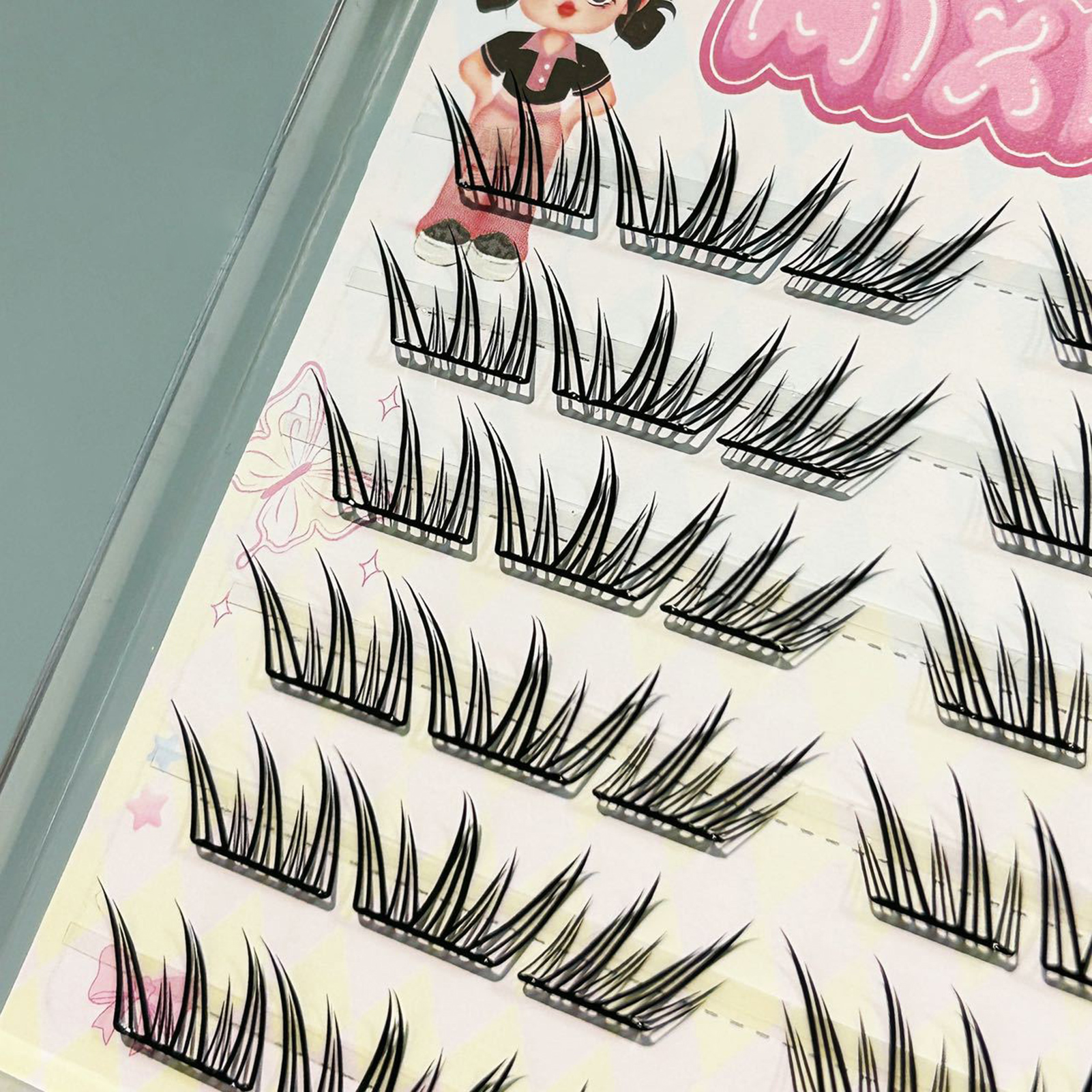 キャットアイのつけまつげエクステンション翼ファンニングナチュ - Eyelash Extension Korean Style のレビューと価格
