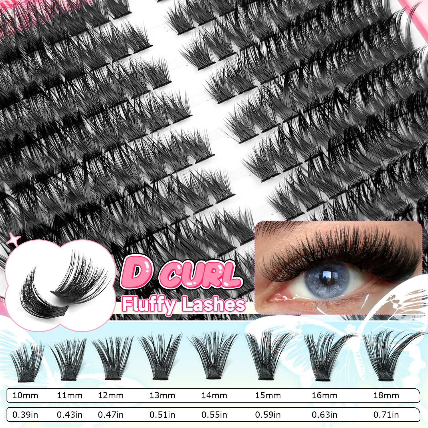 80DふわふわDIYまつげエクステキット 0.07mm Dカ - Eyelash Extension Equipment のレビューと価格