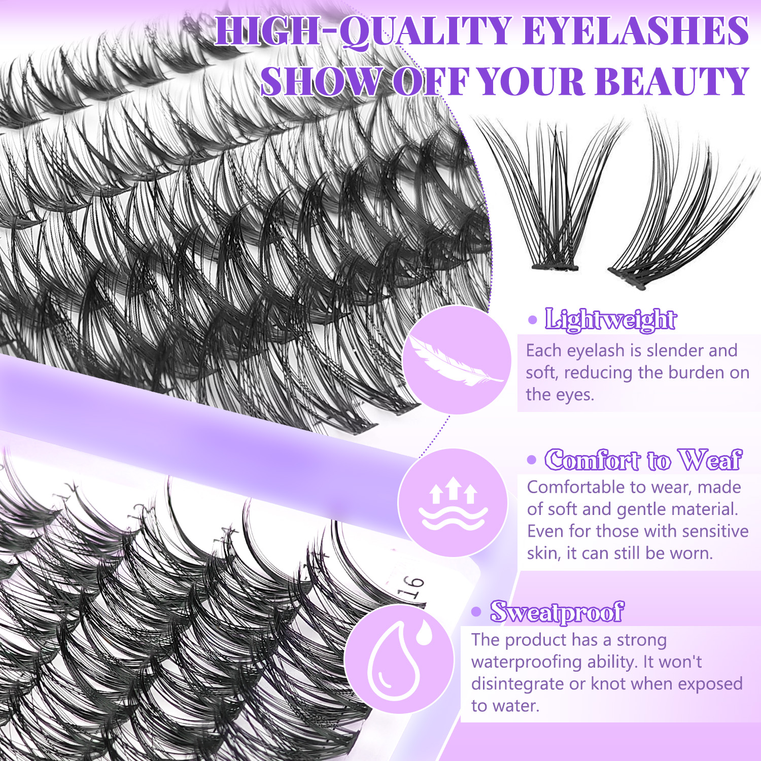 DIYクラスターまつげエクステキット 30D 40D 50D - Eyelash Extension Equipment のレビューと価格