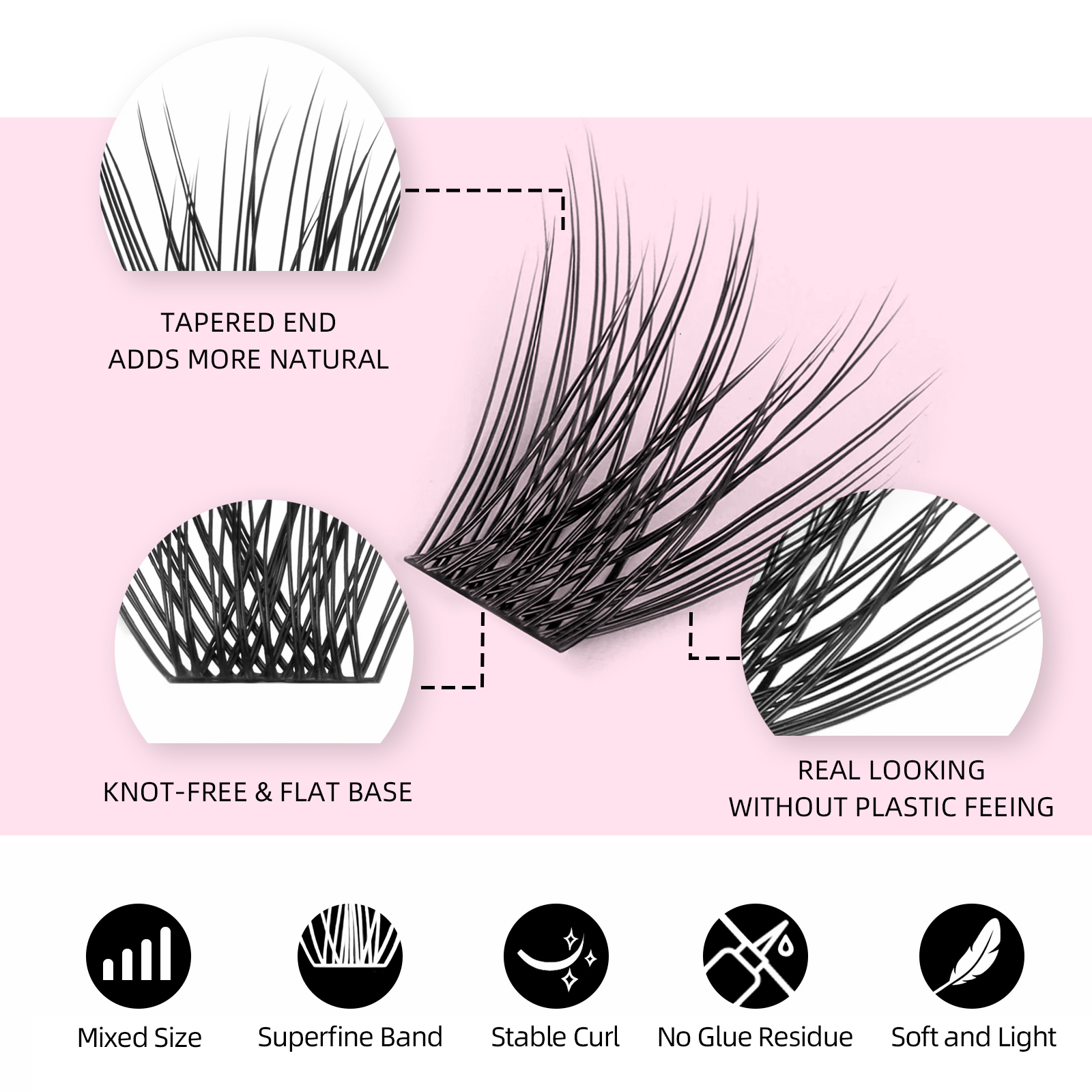 YUANZHIJIE 新しい DIY クラスターつけまつげ防 - Eyelash Extension Supernatural のレビューと価格