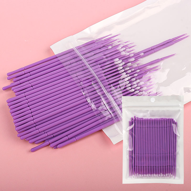 100本入り/袋 竹製まつげエクステ洗浄綿棒 ラッシュリフト - Eyelash Extension Jakarta のレビューと価格