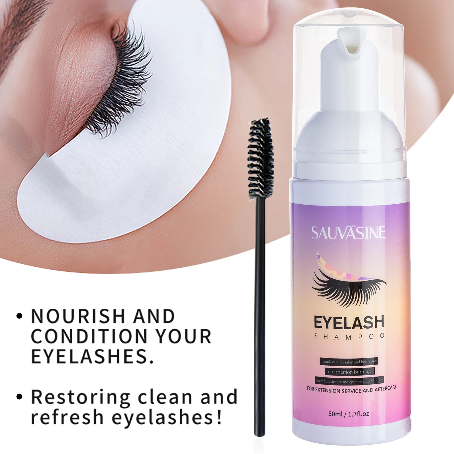5/10 個 50 ミリリットルまつげエクステンションシャン - Eyelash Extension Foam Cleanser のレビューと価格
