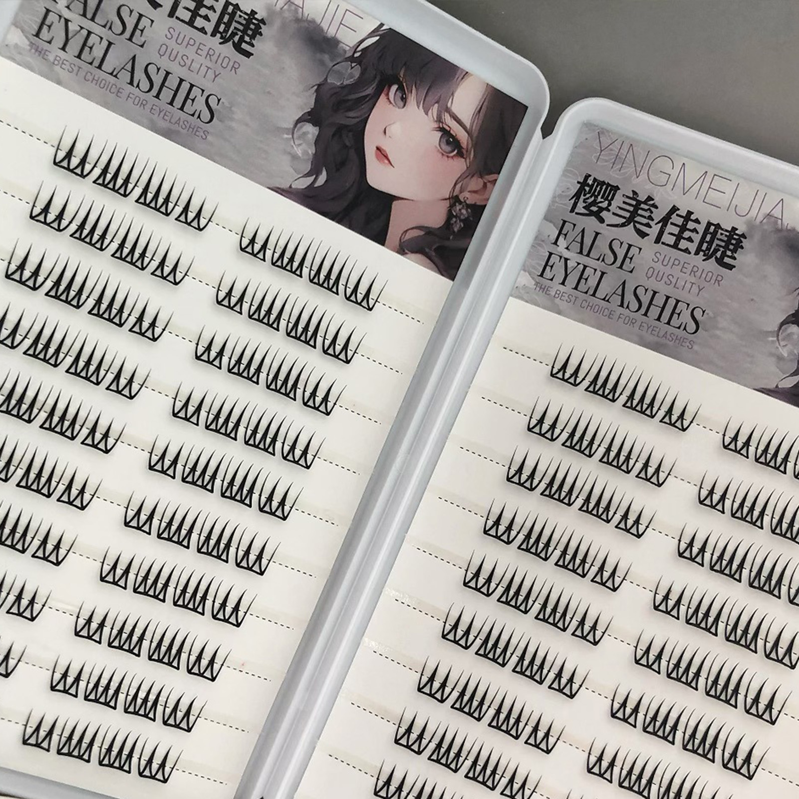 韓国風シングルクラスタまつげエクステ 7-13mm Cカール - Eyelash Extension Korean Style のレビューと価格