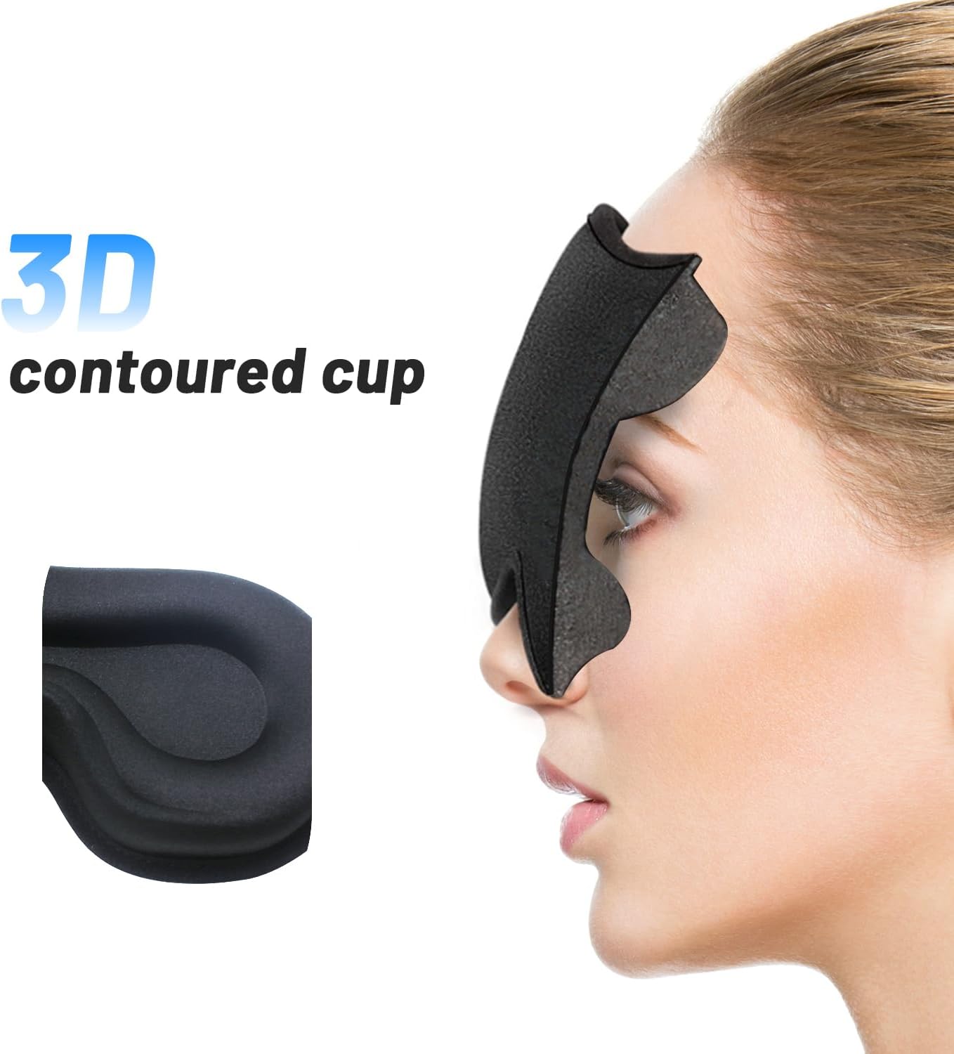 男女兼用睡眠アイマスク、まつげエクステ対応3D睡眠マスク、旅 - Eyelash Extension For Men のレビューと価格