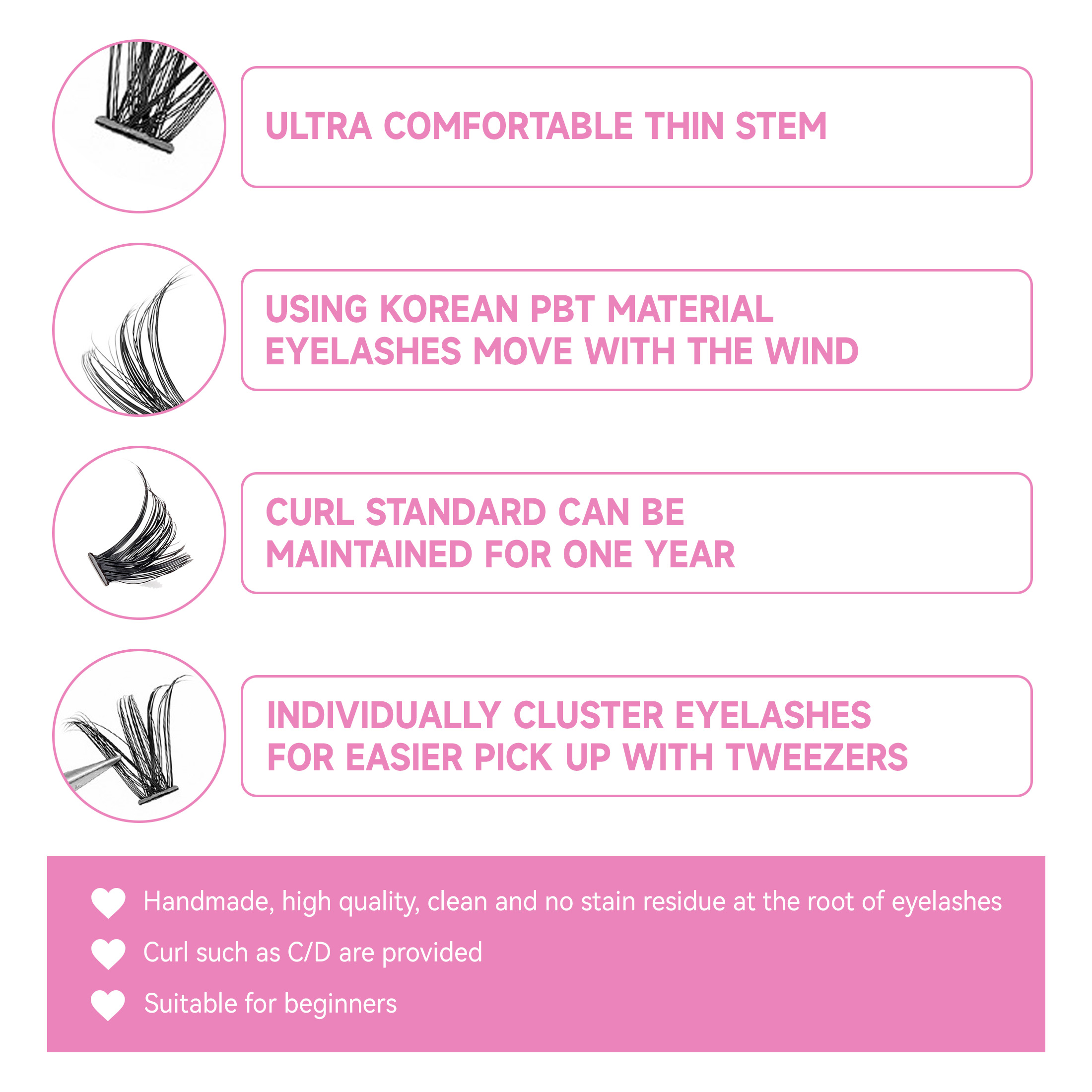 DIYまつげエクステキット まつげ 40D 8-16mm 2 - Eyelash Extension Equipment のレビューと価格