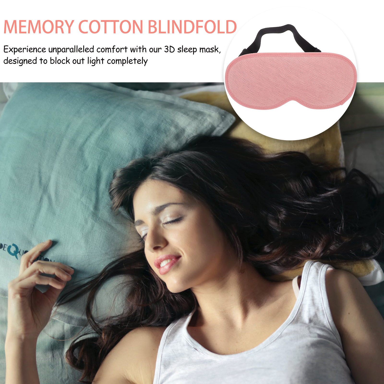 睡眠用アイマスク、まつげエクステ用、調節可能なストラップ付き - Eyelash Extension For Men のレビューと価格