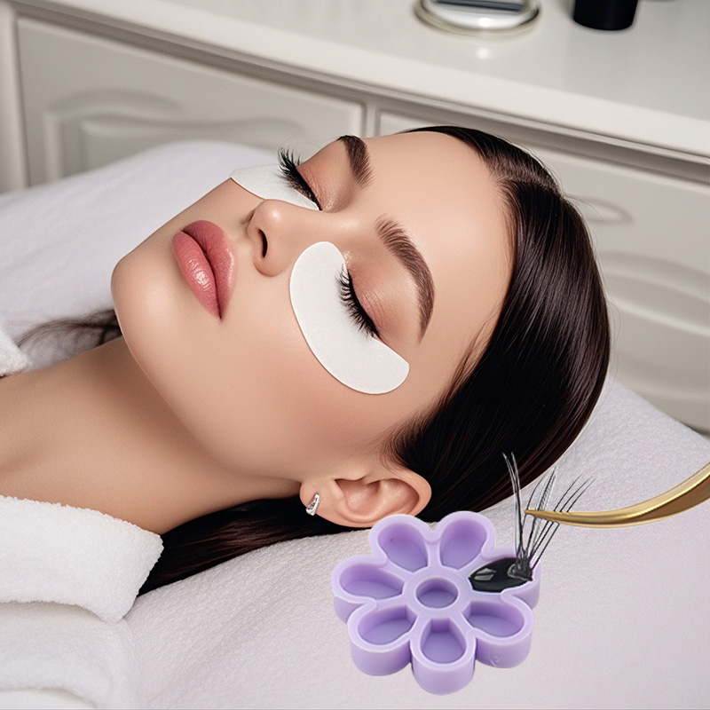 100 個まつげエクステンション接着剤ホルダーカップラッシュ - Eyelash Extension Jakarta のレビューと価格
