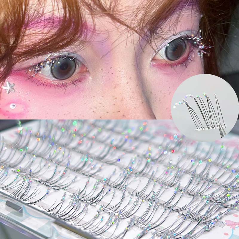 ミクシャオヘ 韓国風 自己粘着式 ダイヤモンドラッシュ 星空 - Eyelash Extension Korean Style のレビューと価格