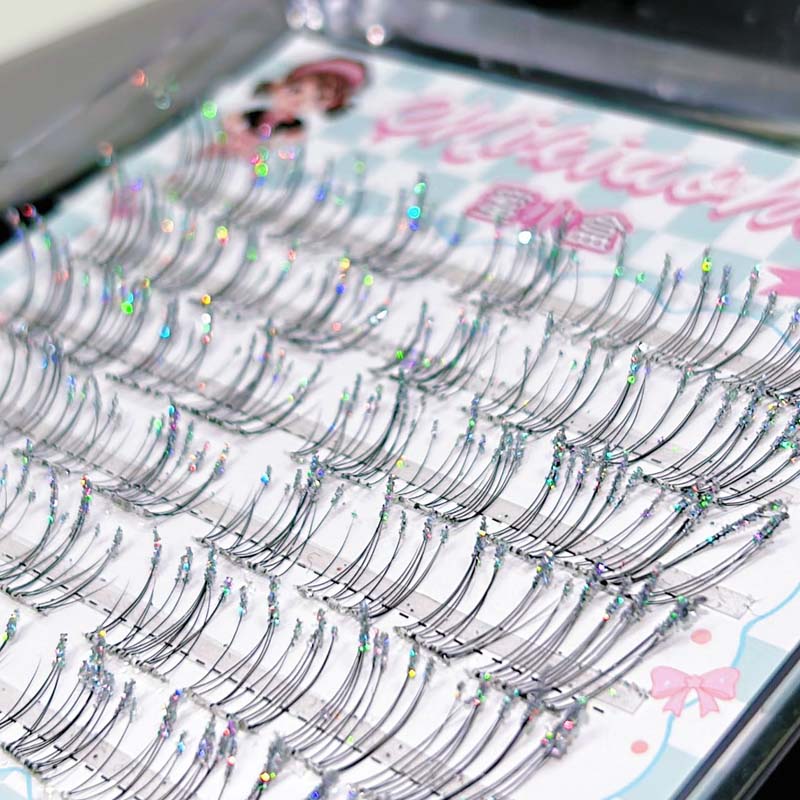 ミクシャオヘ 韓国風 自己粘着式 ダイヤモンドラッシュ 星空 - Eyelash Extension Korean Style のレビューと価格