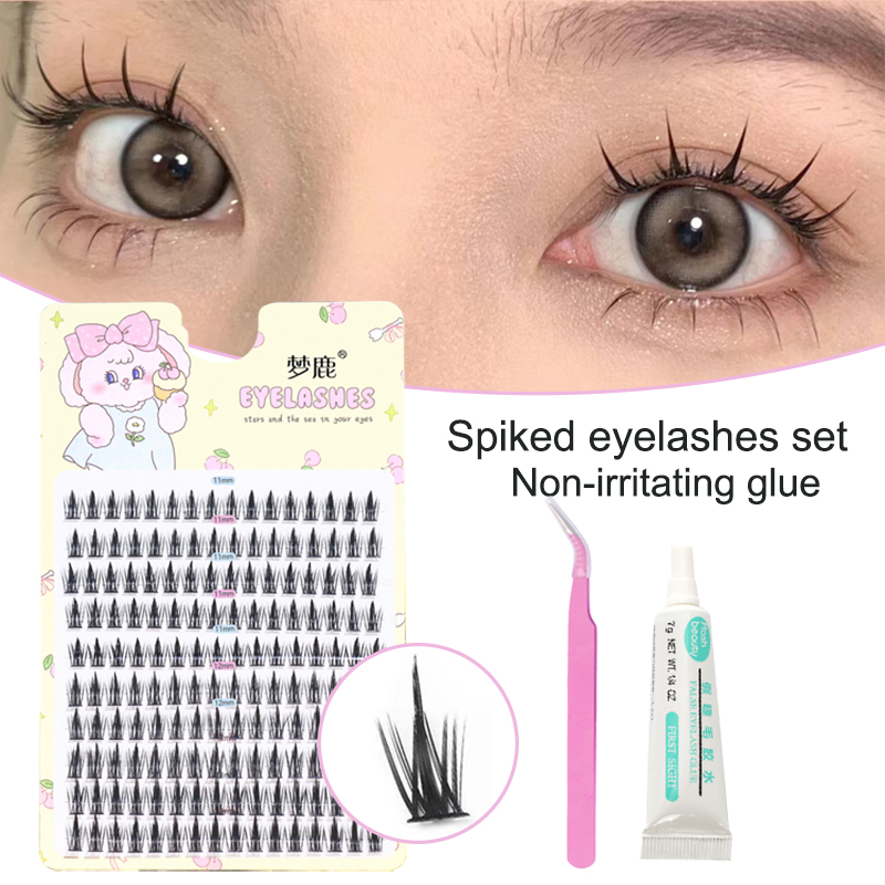 個々のアニメまつげキット,160クリップ,接着剤,ピンセット - Eyelash Extension Anime のレビューと価格