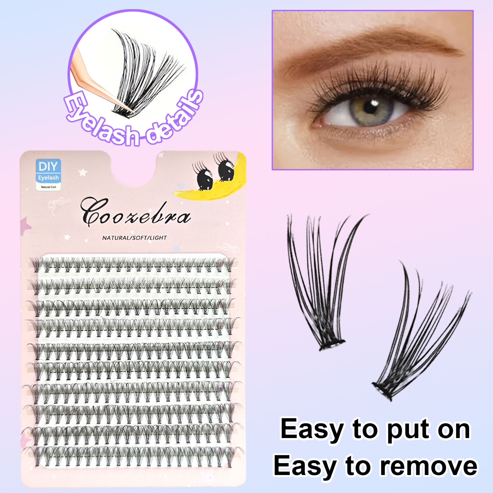 個別まつげクラスター D カールミックスラッシュクラスター  - Eyelash Extension Supernatural のレビューと価格