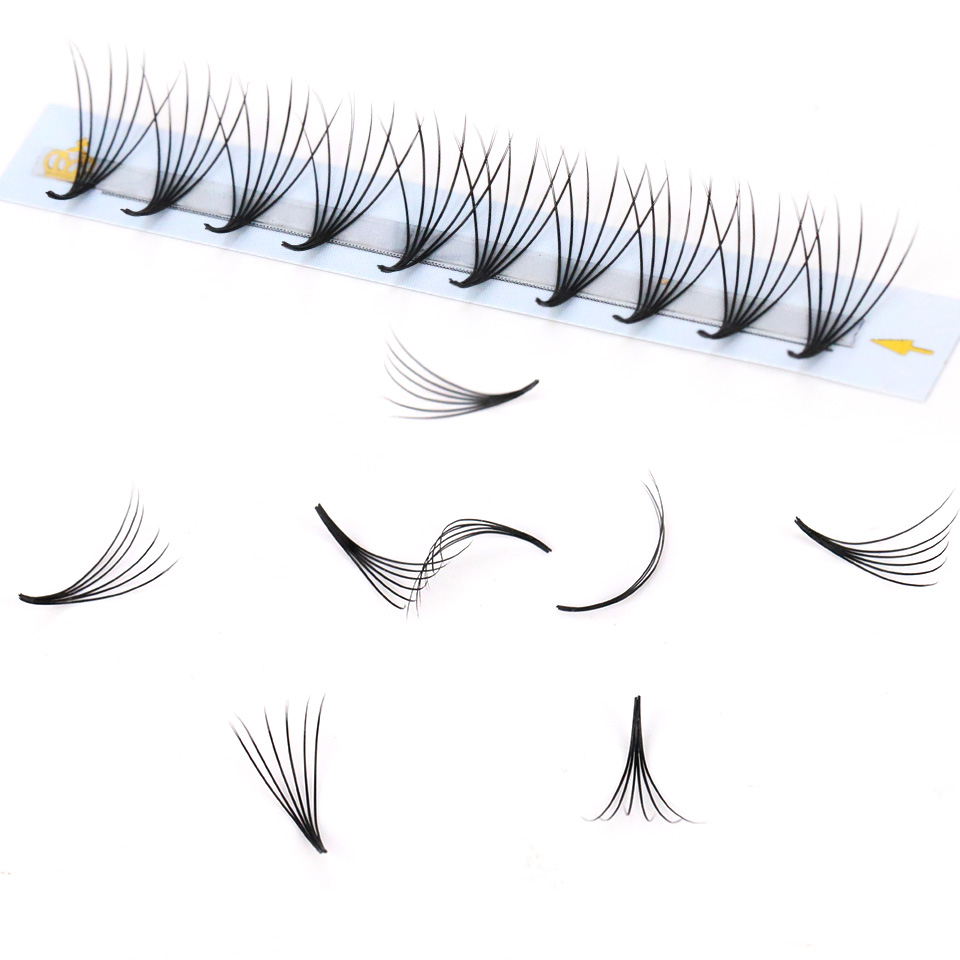 細い根のまつげエクステファン,スーパーブラック,フラット,先 - Eyelash Extension Supernatural のレビューと価格