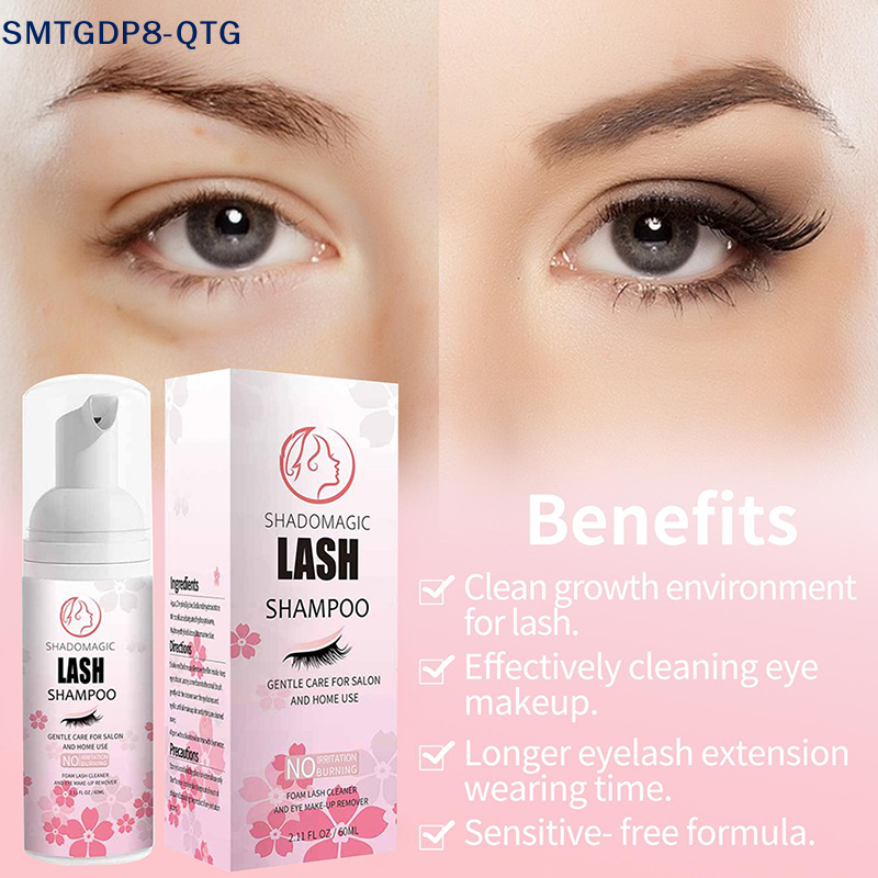 熱い！ まつげ用クイッククリーニングラッシュシャンプー 60 - Eyelash Extension Foam Cleanser のレビューと価格