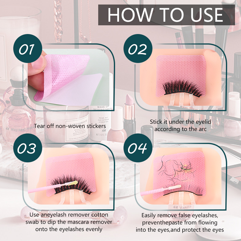 40 個まつげエクステンションリムーバーコットンパッドラッシ - Eyelash Extension Jakarta のレビューと価格