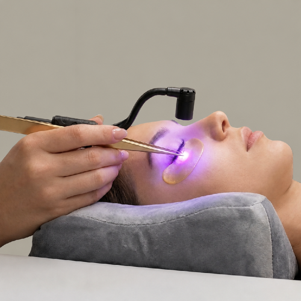 UVまつげピンセットライト 2W ヒートレスLEDライト U - Video Eyelash Extension のレビューと価格