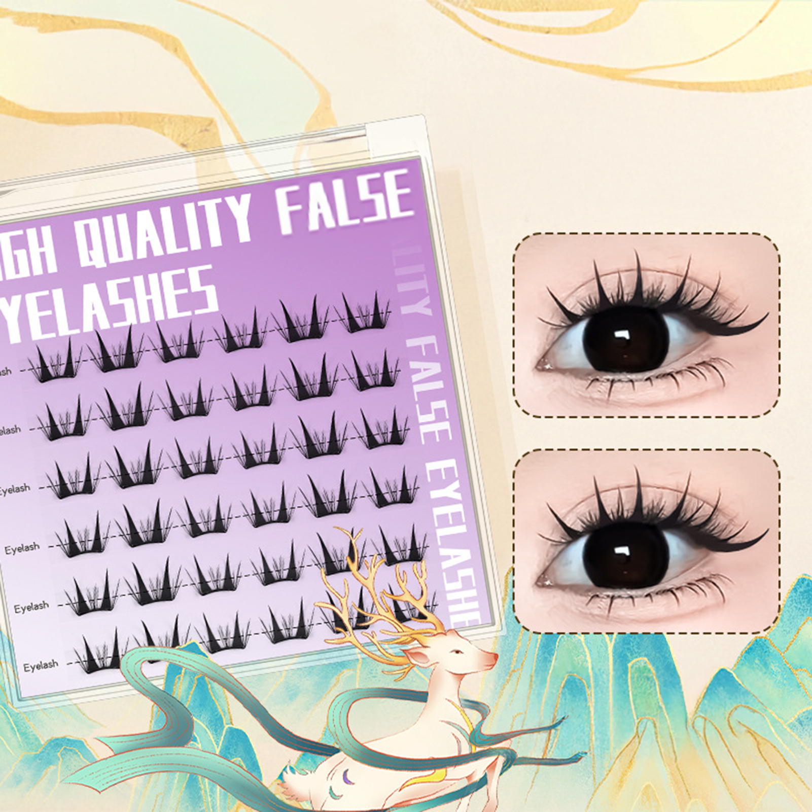 韓国風つけまつげ セルフ接着タイプ ソフトナチュラルCカール - Eyelash Extension Korean Style のレビューと価格