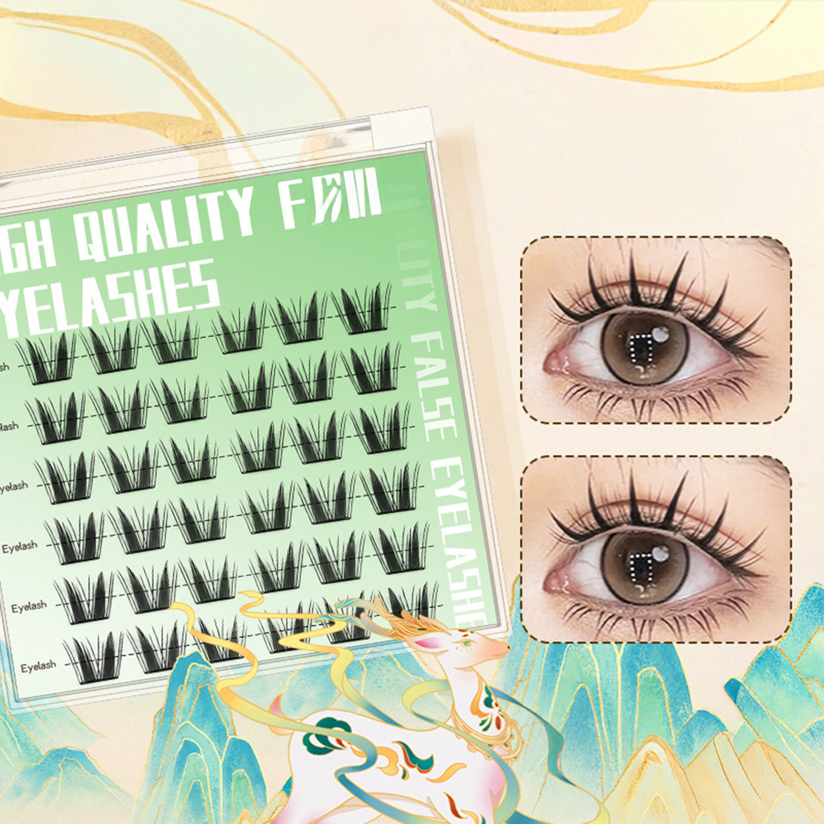 韓国風つけまつげ セルフ接着タイプ ソフトナチュラルCカール - Eyelash Extension Korean Style のレビューと価格