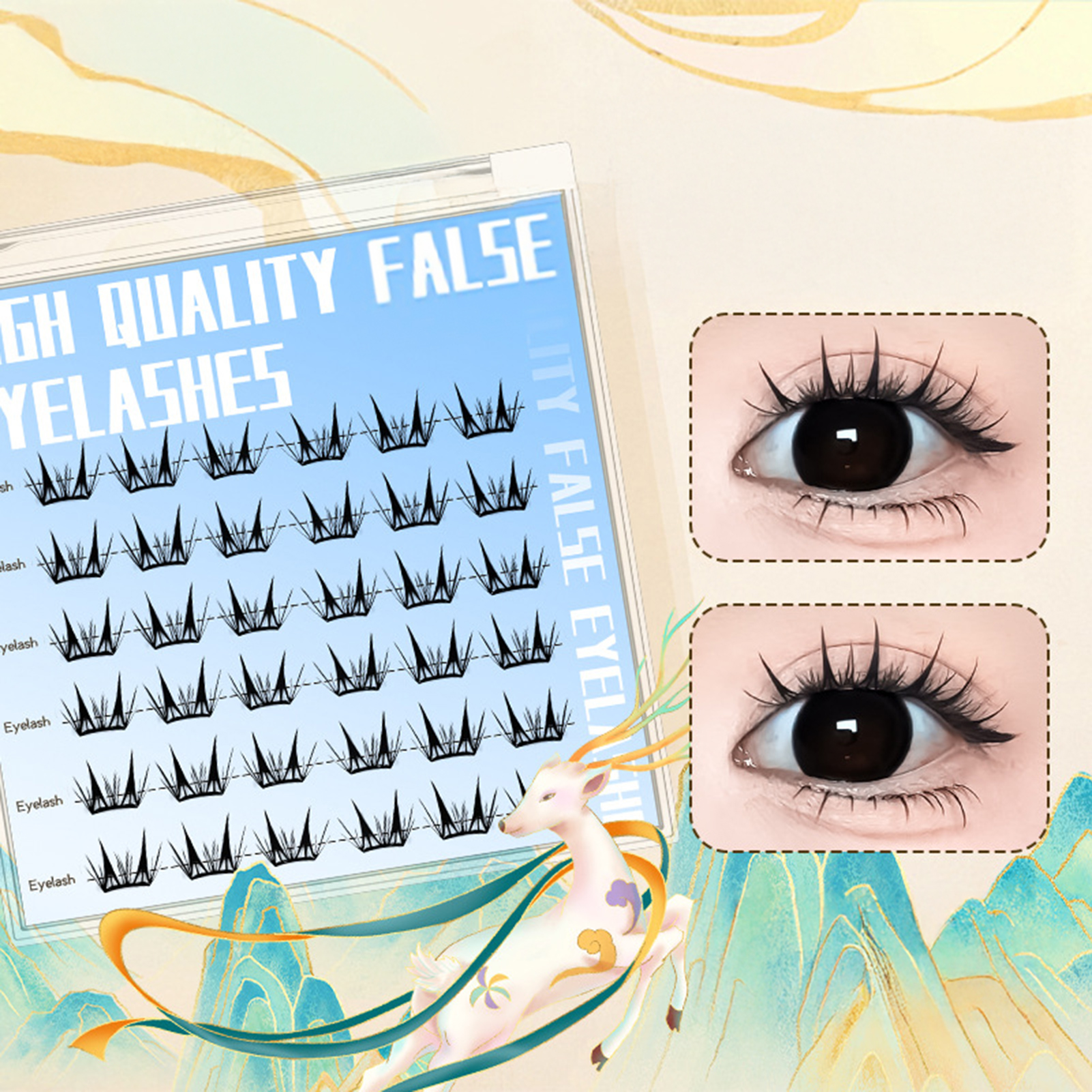 韓国風つけまつげ セルフ接着タイプ ソフトナチュラルCカール - Eyelash Extension Korean Style のレビューと価格
