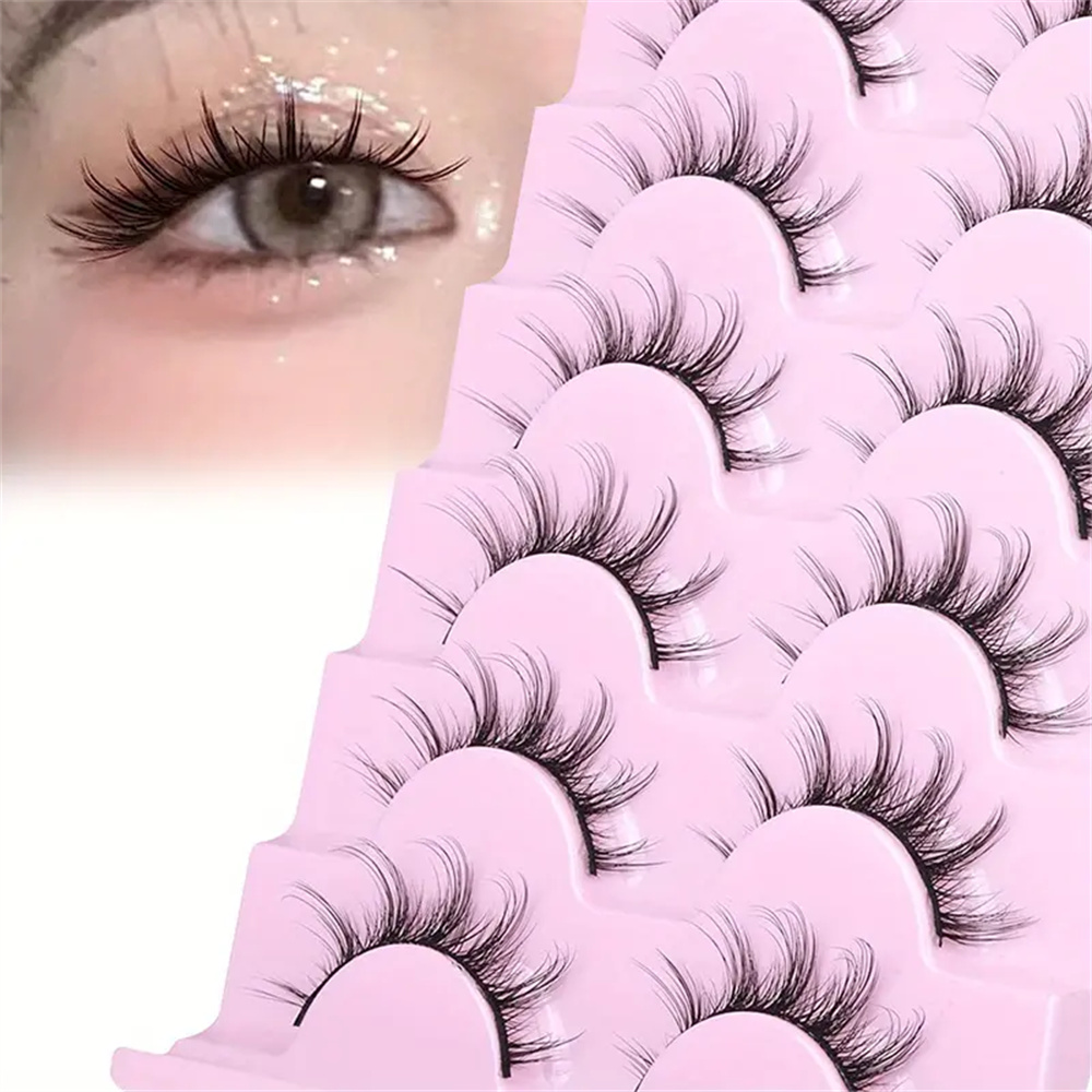 10ペアの漫画アニメまつげ、ナチュラルルックつけまつげ、韓国 - Eyelash Extension Japan のレビューと価格