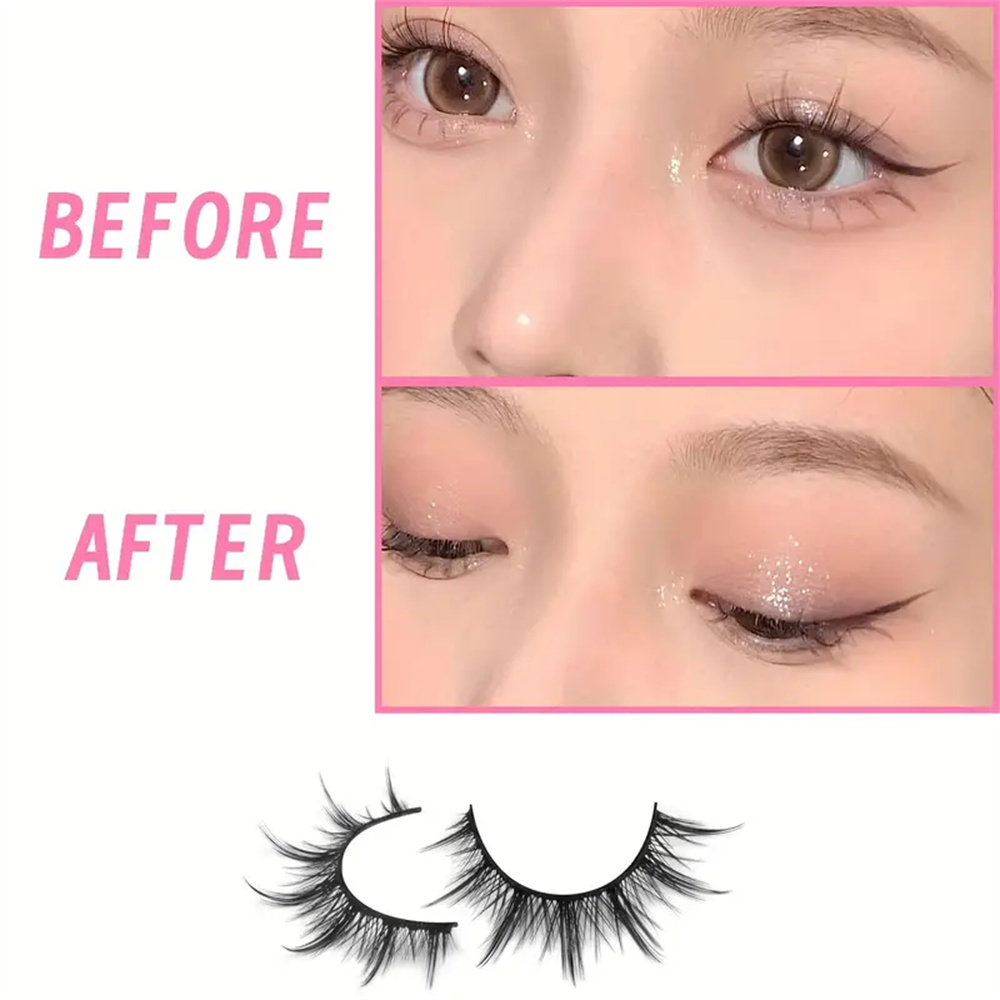 10ペアの漫画アニメまつげ、ナチュラルルックつけまつげ、韓国 - Eyelash Extension Japan のレビューと価格