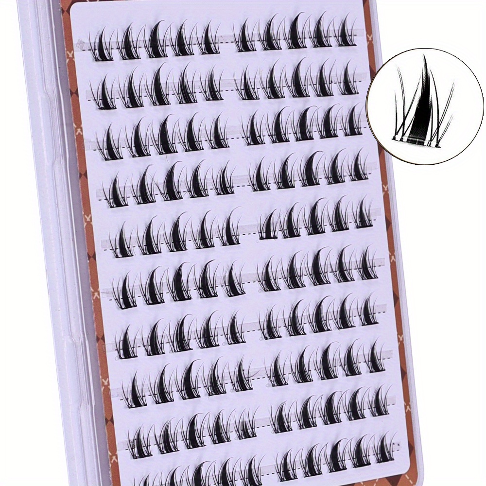 10列のかわいいバニーラッシュ、接着剤不要DIYクラスター、 - Eyelash Extension Japan のレビューと価格
